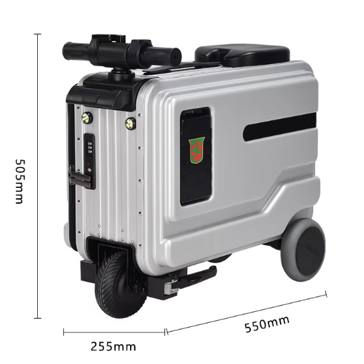 Letališki električni skuter za vožnjo s kovčki
